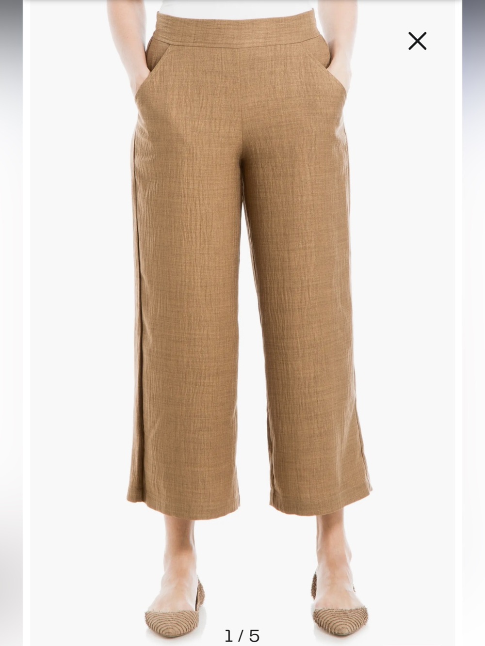 Max Studio Wide-Leg Pants in Camel NWT size small